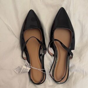 Old Navy - NWT - New Black Patent Leather Pointed Flats